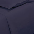 Uni - Drap Plat - Satin De Coton - Bleu 04