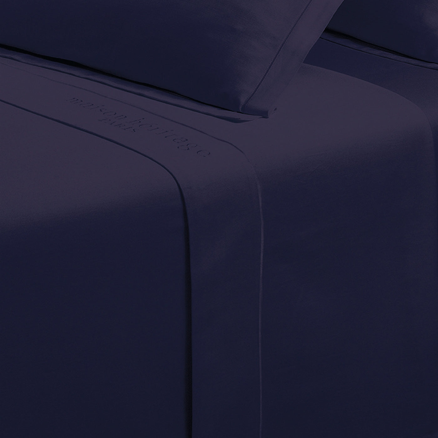 Uni - Drap Plat - Satin De Coton - Bleu 04