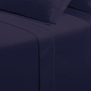 Uni - Drap Plat - Satin De Coton - Bleu 04