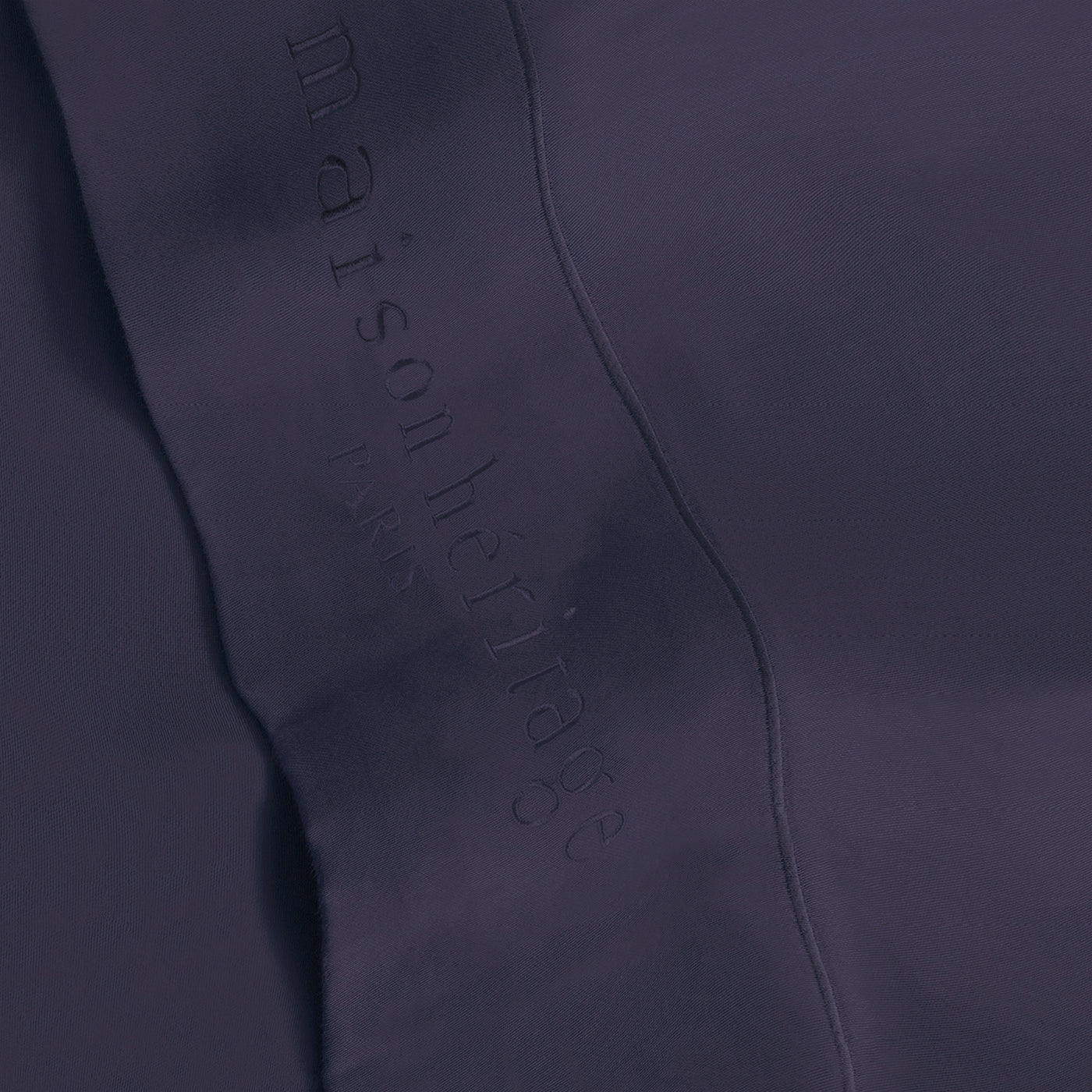 Uni - Ensemble De Draps - Satin De Coton - Bleu 04