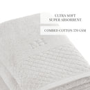 Eden - Serviette + Drap De Bain - Coton Peigné Lt - Blanc