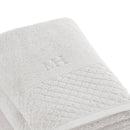 Eden - Serviette + Drap De Bain - Coton Peigné Lt - Blanc