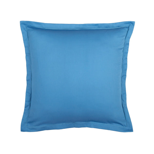 Uni - Taie D'Oreiller - Satin De Coton - Bleu 05