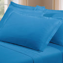 Uni - Taie D'Oreiller - Satin De Coton - Bleu 05