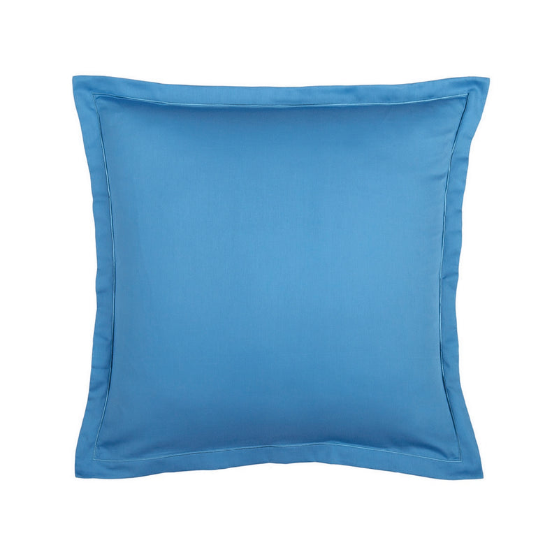 Uni - Taie D'Oreiller - Satin De Coton - Bleu 05