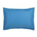 Uni - Taie D'Oreiller - Satin De Coton - Bleu 05