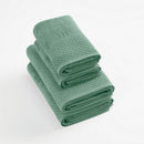 Eden - Set De 2 Serviettes + 2 Draps De Bain - Vert Bouteille