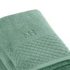 Eden - Set De 2 Serviettes + 2 Draps De Bain - Vert Bouteille