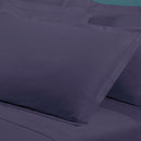 Uni - Taie D'Oreiller - Satin De Coton - Bleu 06