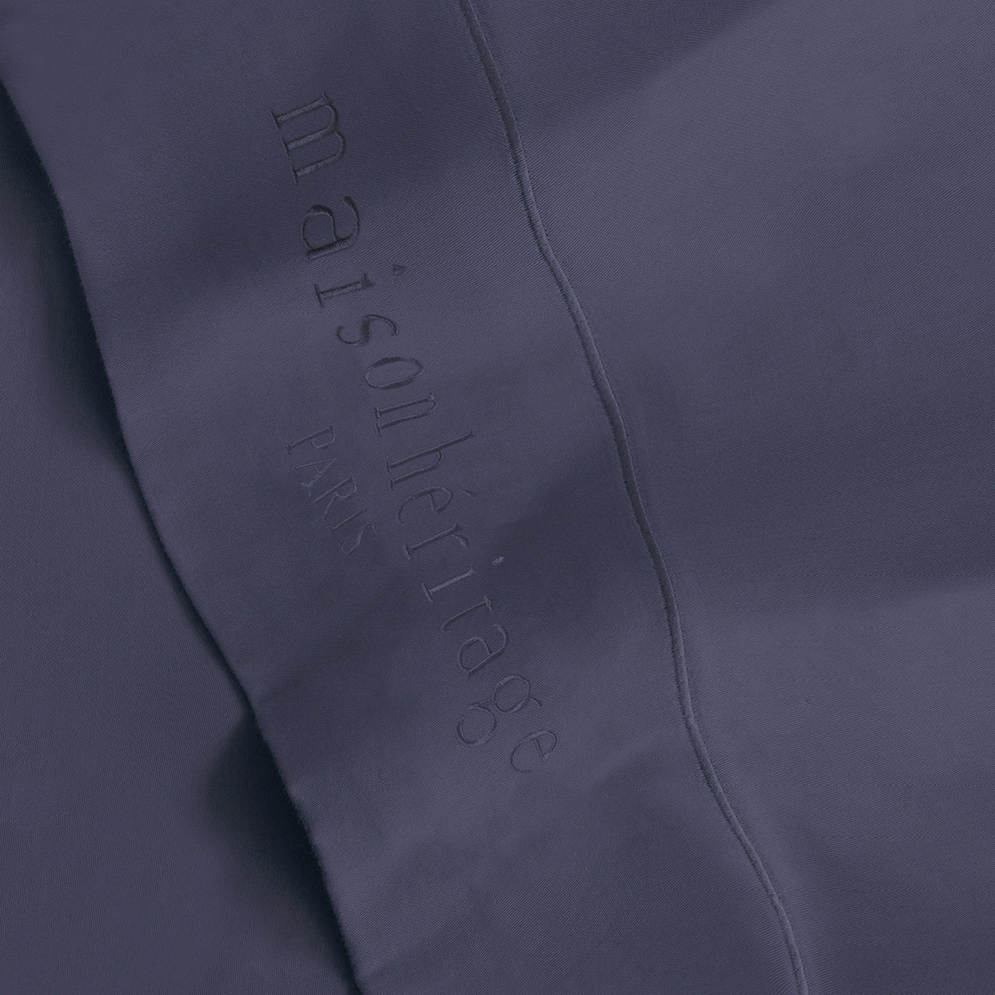 Uni - Drap Plat - Satin De Coton - Bleu 06