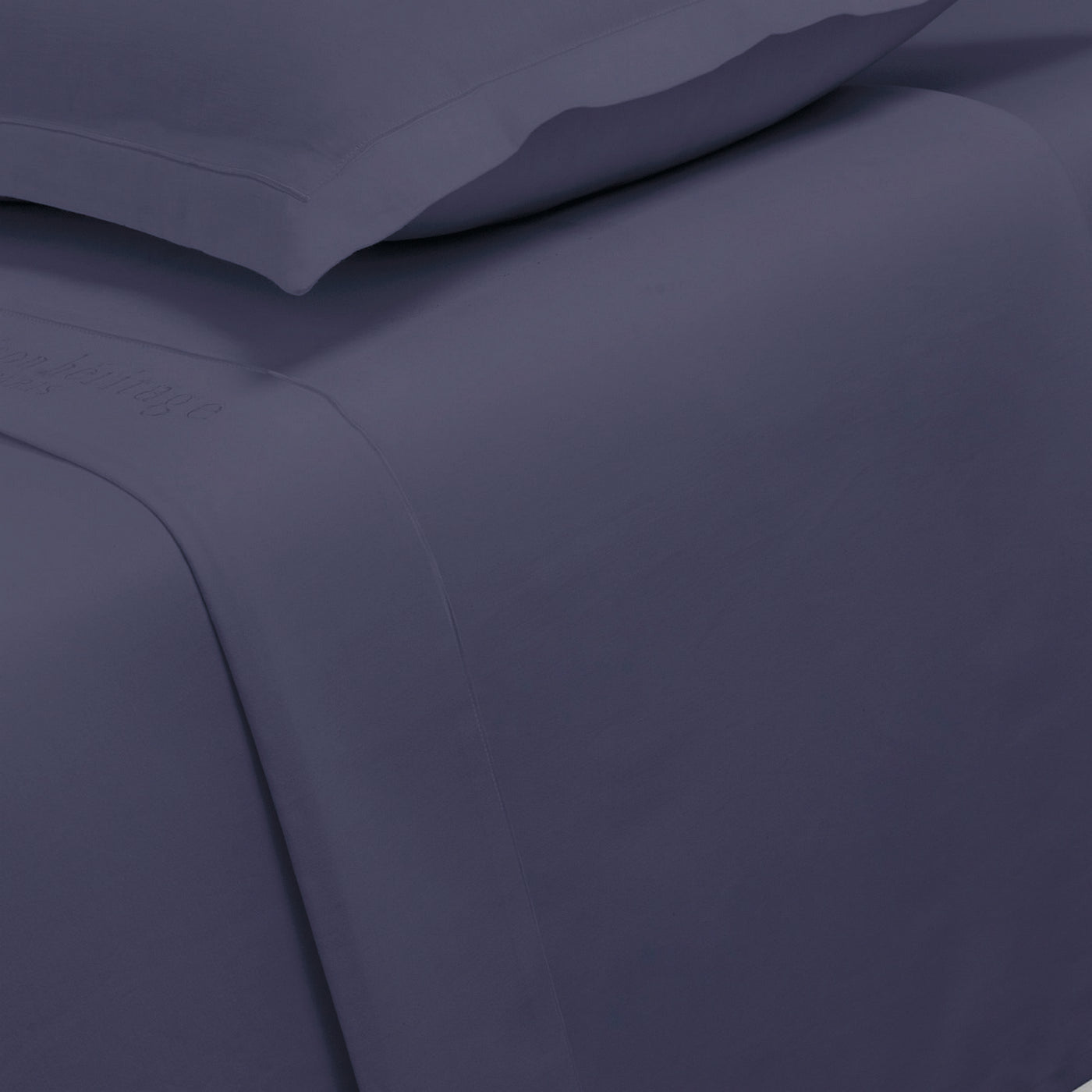 Uni - Drap Plat - Satin De Coton - Bleu 06