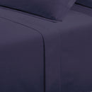Uni - Drap Plat - Satin De Coton - Bleu 06