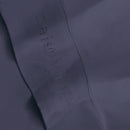 Uni - Ensemble De Draps - Satin De Coton - Bleu 06