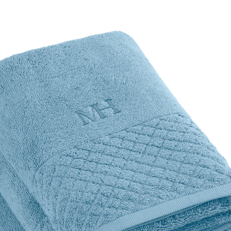 Eden - Set De 2 Serviettes + 2 Draps De Bain - Bleu Ciel