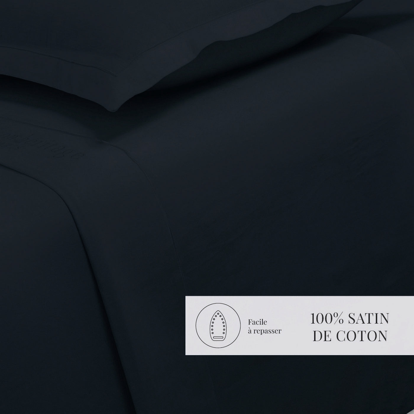 Uni - Drap Plat - Satin De Coton - Blue 11