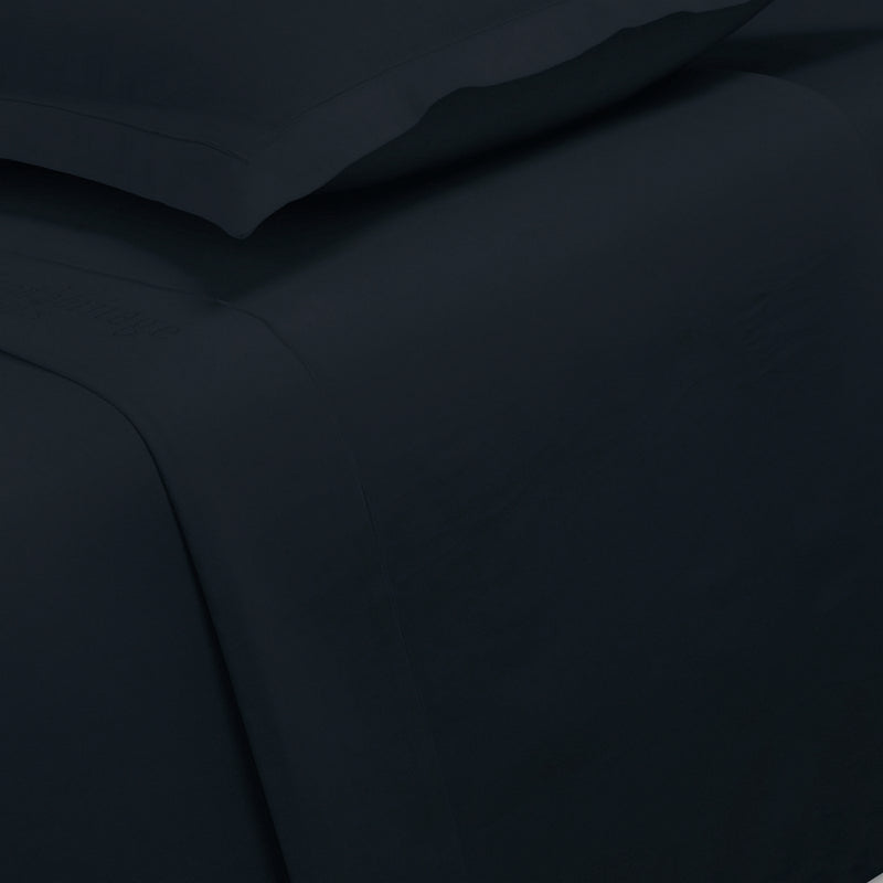 Uni - Drap Plat - Satin De Coton - Blue 11