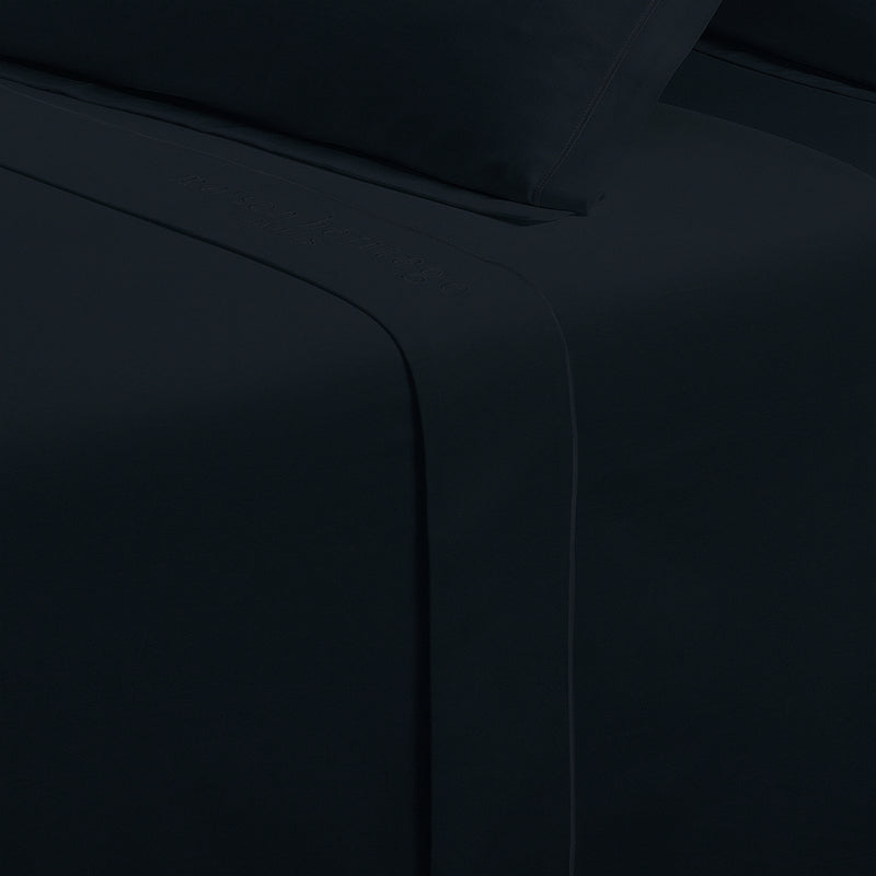 Uni - Drap Plat - Satin De Coton - Blue 11