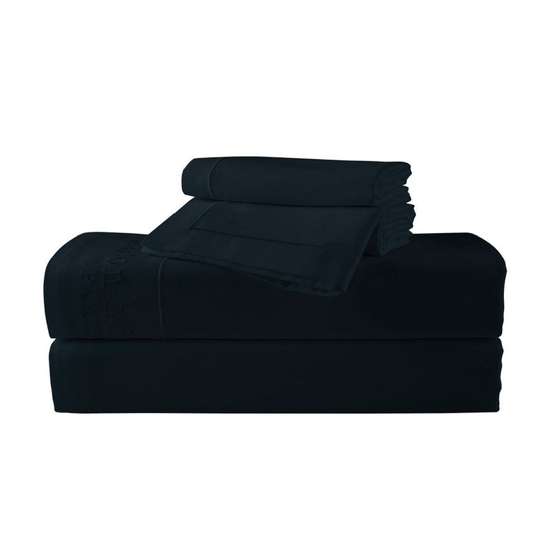 Uni - Ensemble De Draps - Satin De Coton - Blue 11
