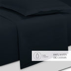 Uni - Ensemble De Draps - Satin De Coton - Blue 11
