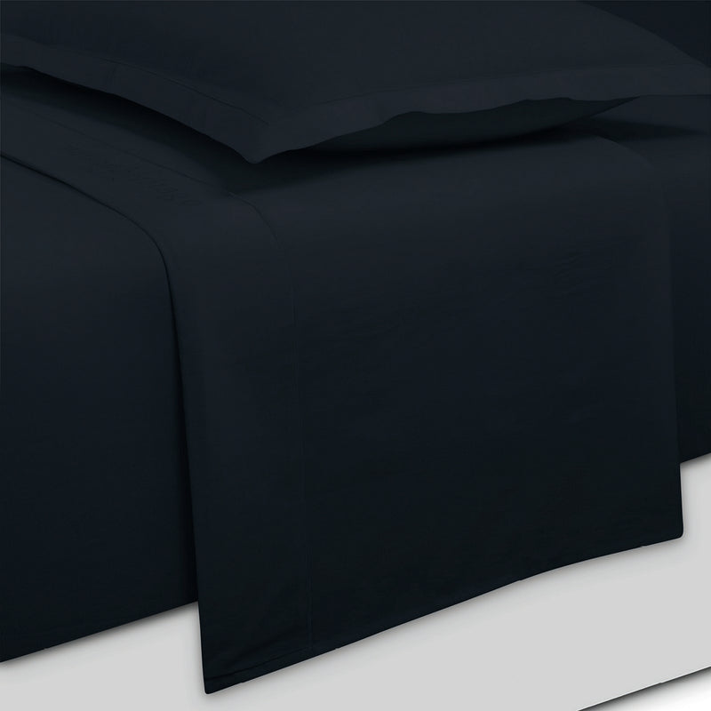 Uni - Ensemble De Draps - Satin De Coton - Blue 11
