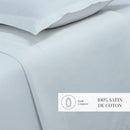 Uni - Drap Plat - Satin De Coton - Vert 01