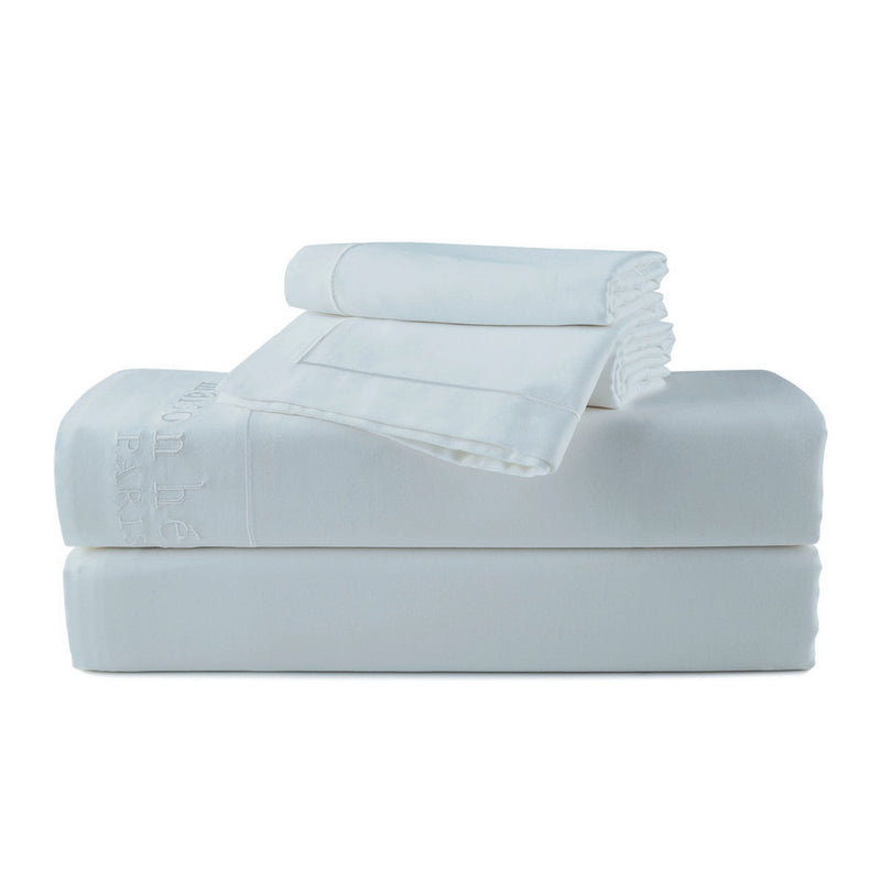 Uni - Ensemble De Draps - Satin De Coton - Vert 01