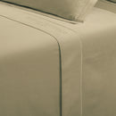 Uni - Drap Plat - Satin De Coton - Vert 07
