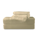 Uni - Ensemble De Draps - Satin De Coton - Vert 07