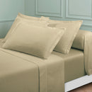 Uni - Ensemble De Draps - Satin De Coton - Vert 07