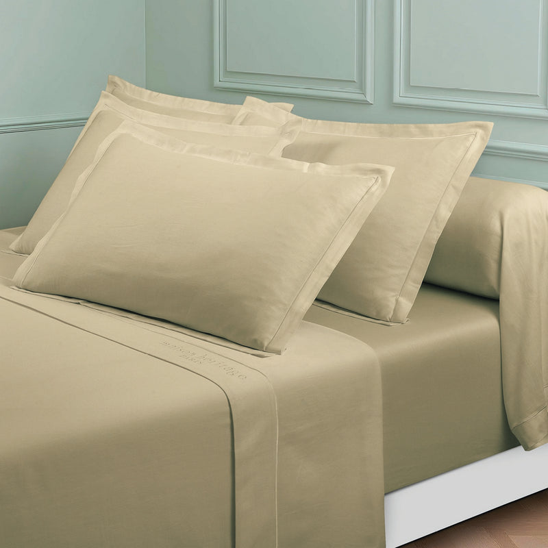 Uni - Ensemble De Draps - Satin De Coton - Vert 07