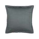 Uni - Taie D'Oreiller - Satin De Coton - Gris 02