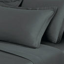 Uni - Taie D'Oreiller - Satin De Coton - Gris 02