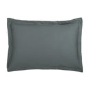 Uni - Taie D'Oreiller - Satin De Coton - Gris 02