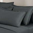 Uni - Taie D'Oreiller - Satin De Coton - Gris 02