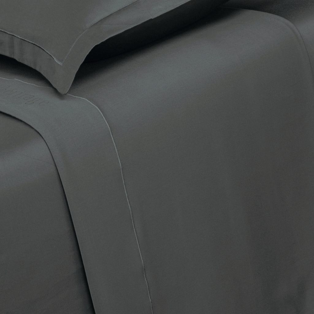 Uni - Drap Plat - Satin De Coton - Gris 02
