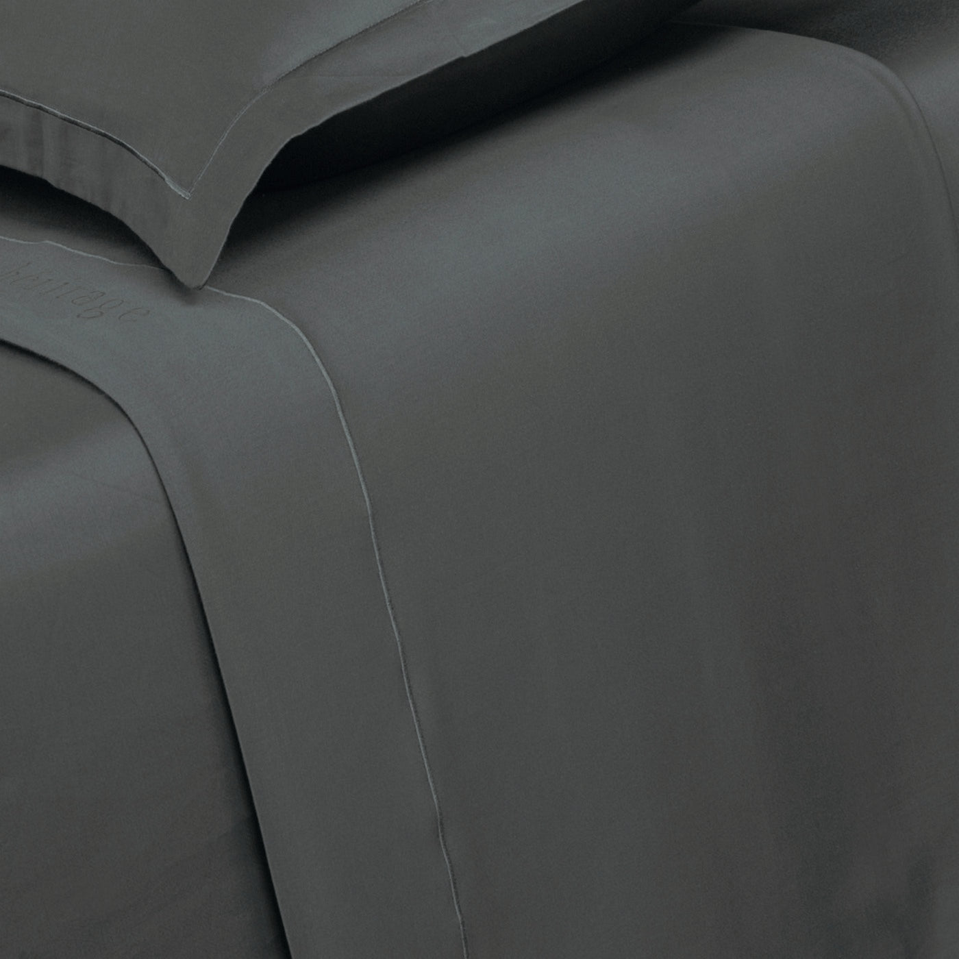 Uni - Drap Plat - Satin De Coton - Gris 02