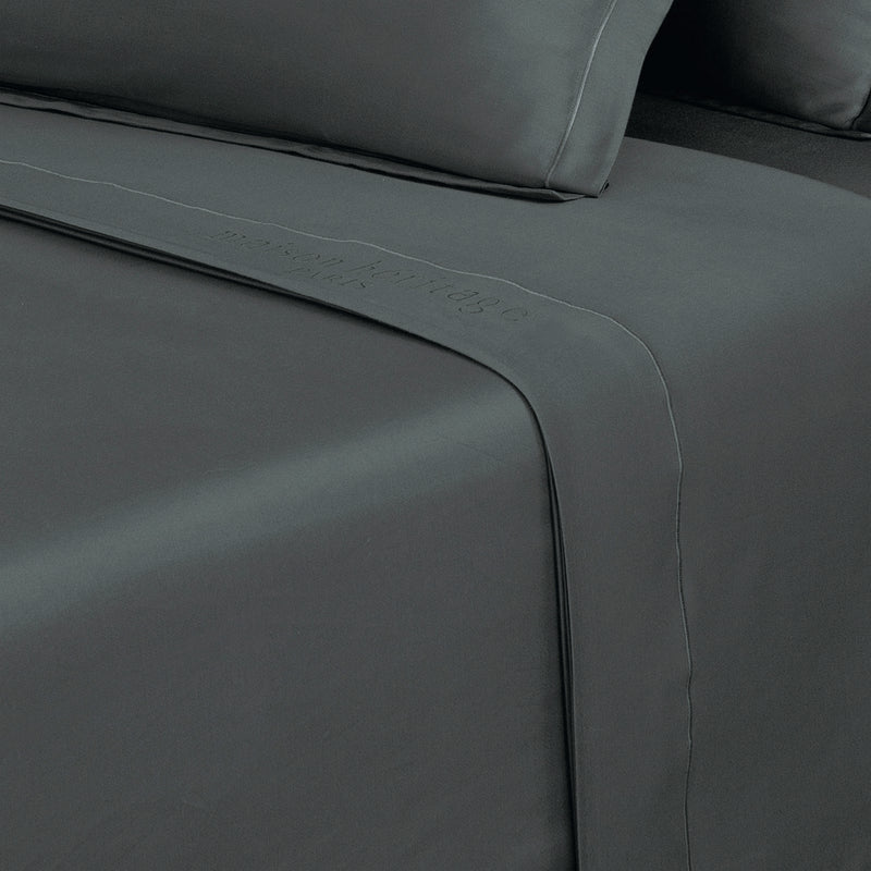 Uni - Drap Plat - Satin De Coton - Gris 02