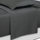 Uni - Ensemble De Draps - Satin De Coton - Gris 02