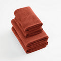 Eden - Set De 2 Serviettes + 2 Draps De Bain - Terracotta