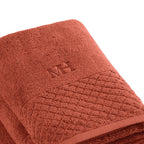 Eden - Set De 2 Serviettes + 2 Draps De Bain - Terracotta
