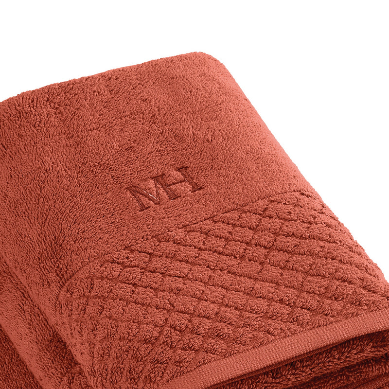 Eden - Set De 2 Serviettes + 2 Draps De Bain - Terracotta