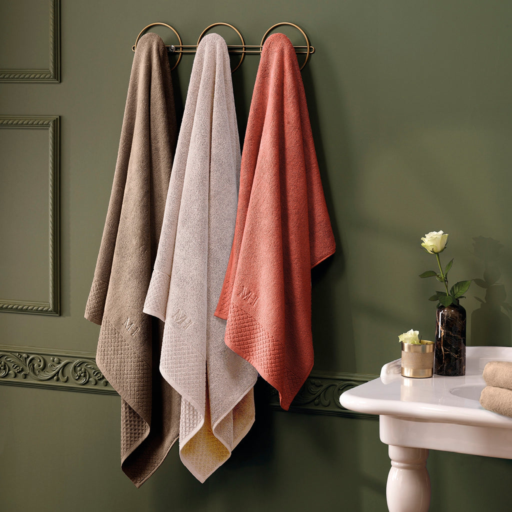 Eden - Set De 2 Serviettes + 2 Draps De Bain - Terracotta