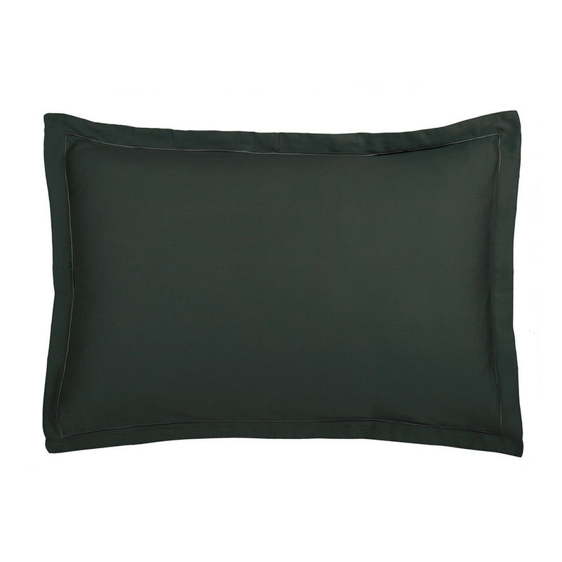 Uni - Taie D'Oreiller - Satin De Coton - Gris 03