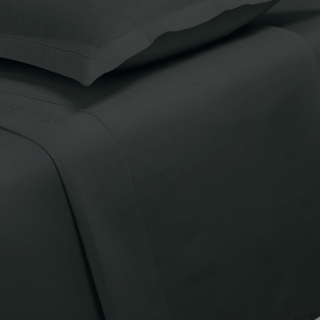 Uni - Drap Plat - Satin De Coton - Gris 03
