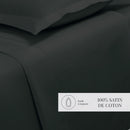 Uni - Drap Plat - Satin De Coton - Gris 03