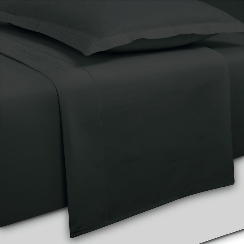 Uni - Ensemble De Draps - Satin De Coton - Gris 03