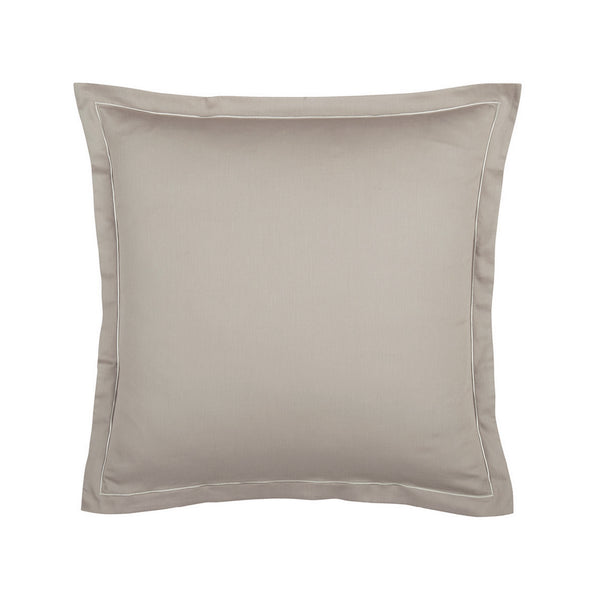 Uni - Taie D'Oreiller - Satin De Coton - Taupe 01
