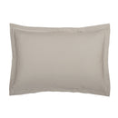 Uni - Taie D'Oreiller - Satin De Coton - Taupe 01