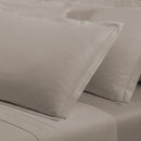 Uni - Taie D'Oreiller - Satin De Coton - Taupe 01