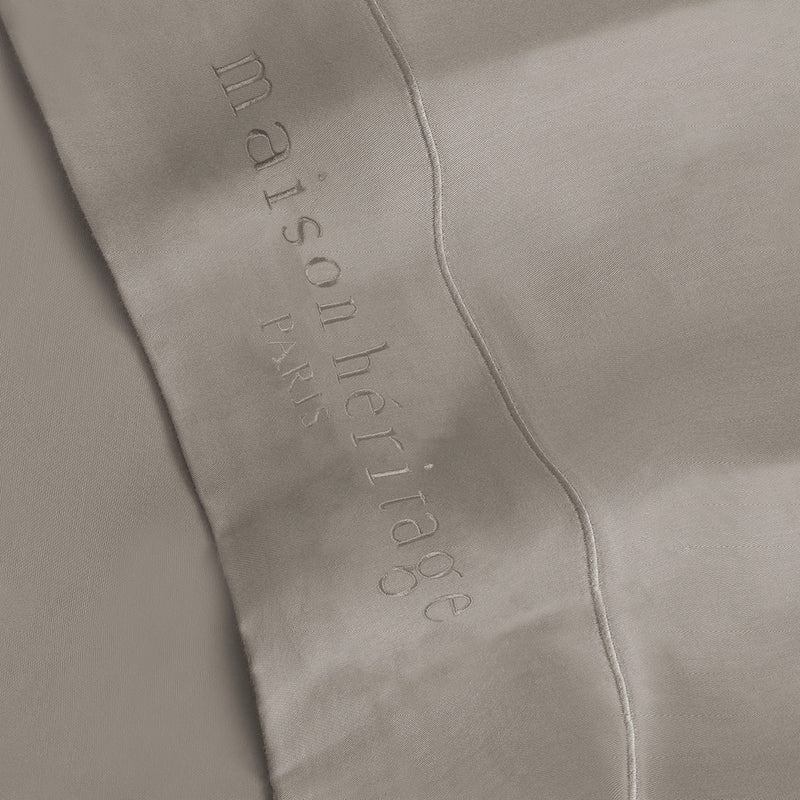 Uni - Drap Plat - Satin De Coton - Taupe 01
